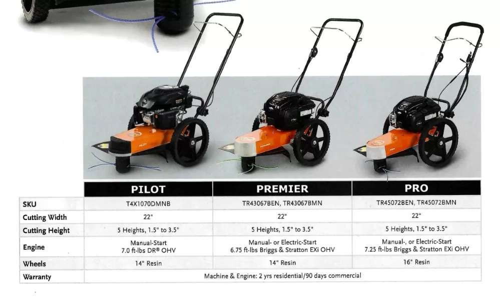 DR Trimmer Mower Premier (TR43067BEN)